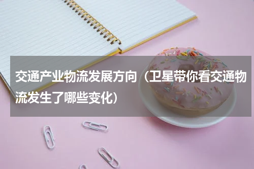 交通产业物流发展方向（卫星带你看交通物流发生了哪些变化）