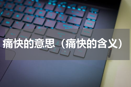 痛快的意思（痛快的含义）