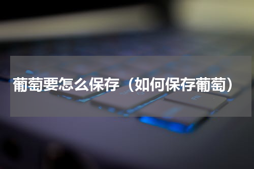 葡萄要怎么保存（如何保存葡萄）