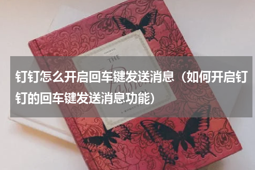 钉钉怎么开启回车键发送消息（如何开启钉钉的回车键发送消息功能）