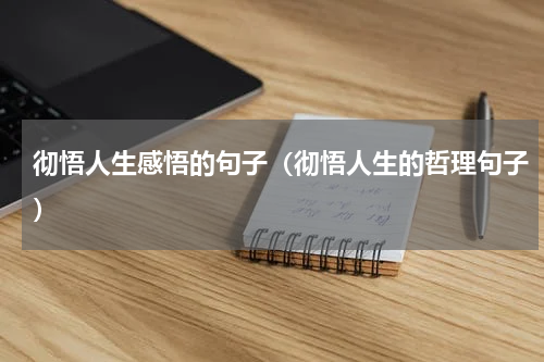 彻悟人生感悟的句子（彻悟人生的哲理句子）