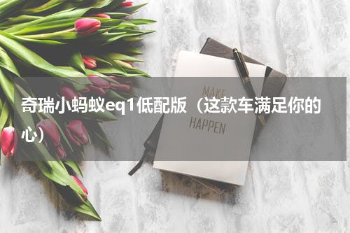 奇瑞小蚂蚁eq1低配版（这款车满足你的心）