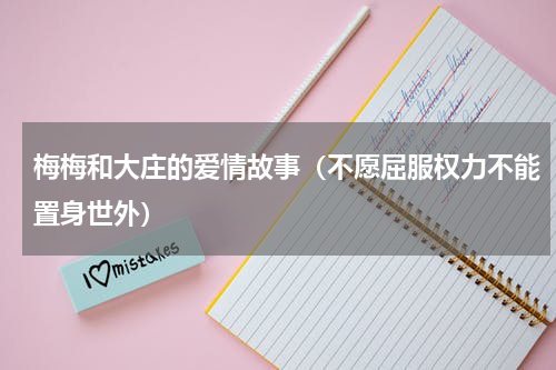 梅梅和大庄的爱情故事（不愿屈服权力不能置身世外）