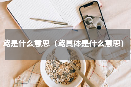 鸢是什么意思（鸢具体是什么意思）