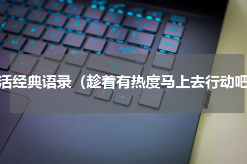 生活经典语录（趁着有热度马上去行动吧）