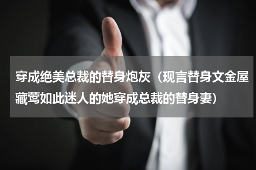 穿成绝美总裁的替身炮灰（现言替身文金屋藏莺如此迷人的她穿成总裁的替身妻）