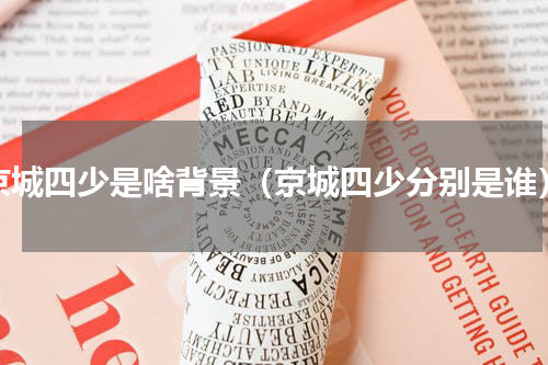 京城四少是啥背景（京城四少分别是谁）