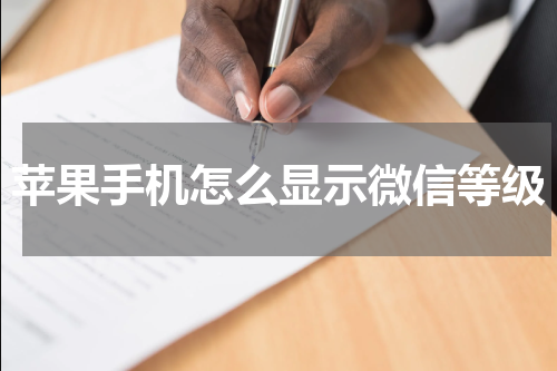 苹果手机怎么显示微信等级