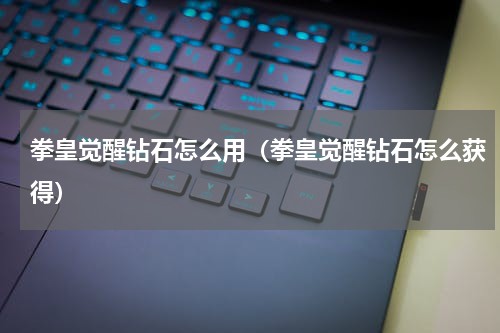 拳皇觉醒钻石怎么用（拳皇觉醒钻石怎么获得）