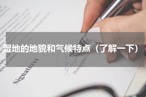 湿地的地貌和气候特点（了解一下）