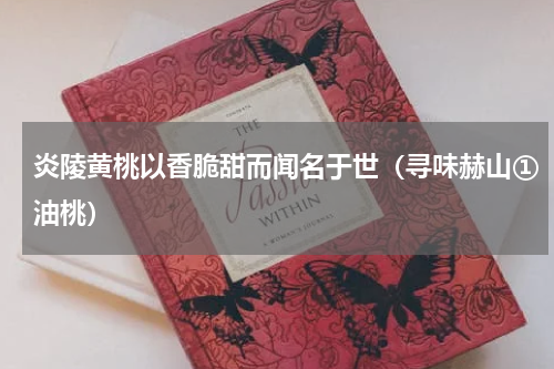炎陵黄桃以香脆甜而闻名于世（寻味赫山①油桃）