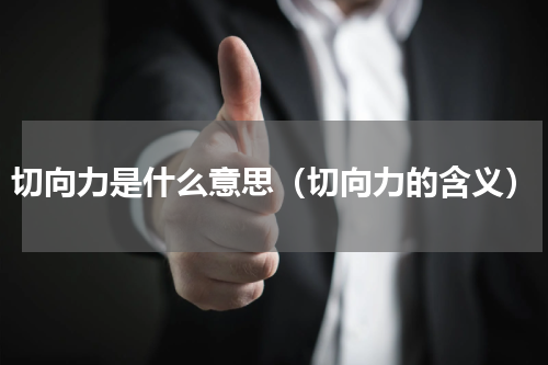 切向力是什么意思（切向力的含义）