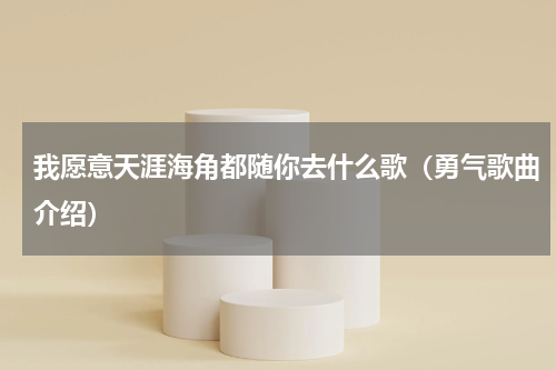 我愿意天涯海角都随你去什么歌（勇气歌曲介绍）