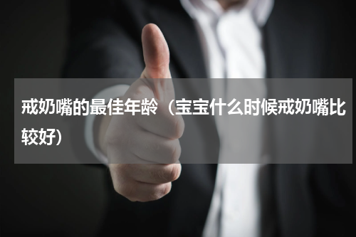 戒奶嘴的最佳年龄（宝宝什么时候戒奶嘴比较好）