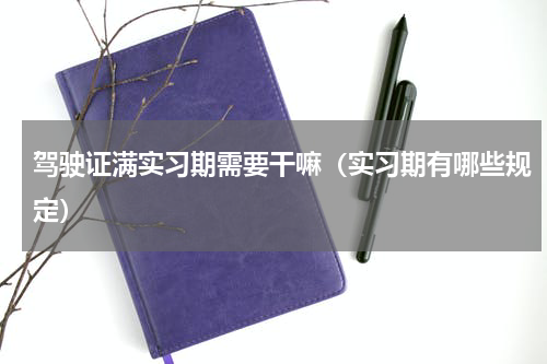 驾驶证满实习期需要干嘛（实习期有哪些规定）