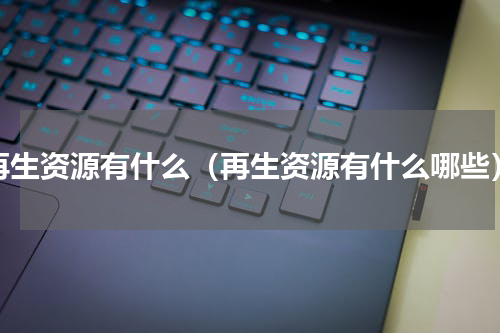 再生资源有什么（再生资源有什么哪些）