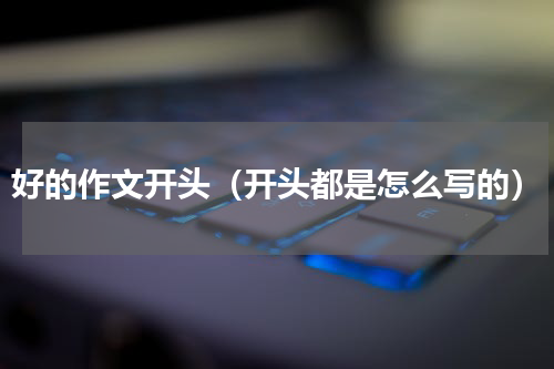 好的作文开头（开头都是怎么写的）