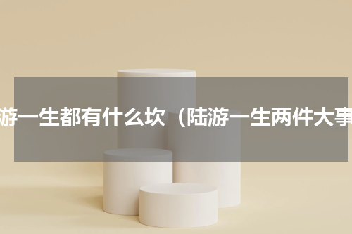 陆游一生都有什么坎（陆游一生两件大事）