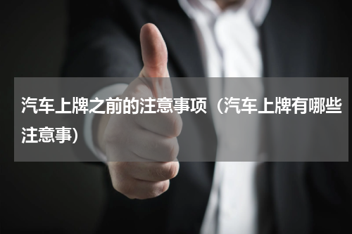 汽车上牌之前的注意事项（汽车上牌有哪些注意事）