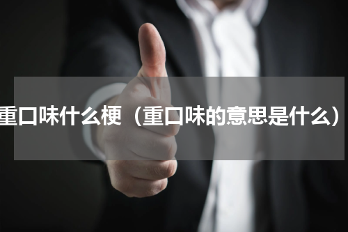 重口味什么梗（重口味的意思是什么）