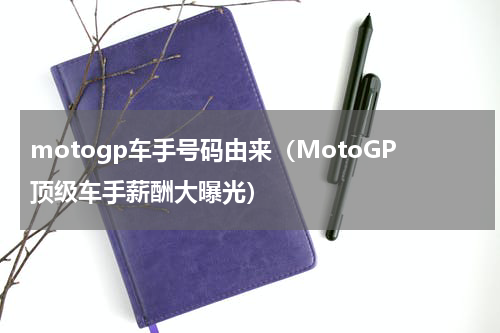motogp车手号码由来（MotoGP顶级车手薪酬大曝光）