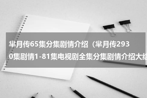 芈月传65集分集剧情介绍（芈月传2930集剧情1-81集电视剧全集分集剧情介绍大结局）