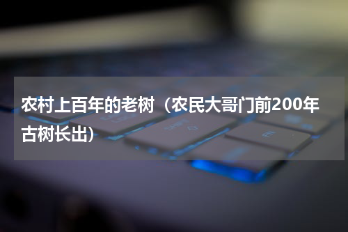 农村上百年的老树（农民大哥门前200年古树长出）