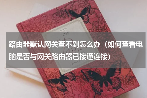 路由器默认网关查不到怎么办（如何查看电脑是否与网关路由器已接通连接）