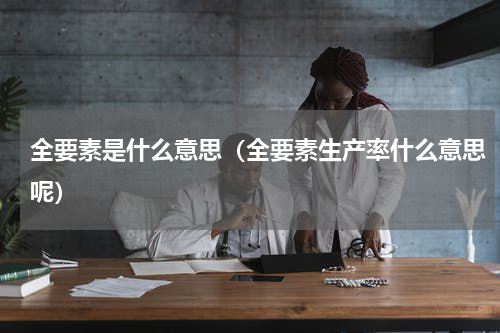全要素是什么意思（全要素生产率什么意思呢）
