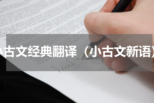 小古文经典翻译（小古文新语）