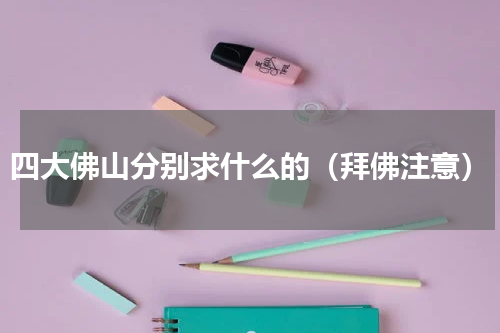 四大佛山分别求什么的（拜佛注意）
