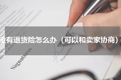 没有退货险怎么办（可以和卖家协商）