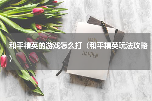 和平精英的游戏怎么打（和平精英玩法攻略）