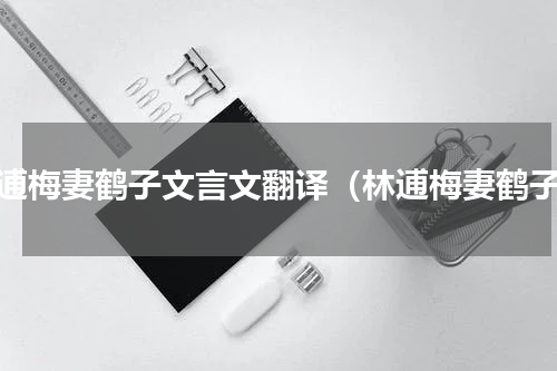 林逋梅妻鹤子文言文翻译（林逋梅妻鹤子）