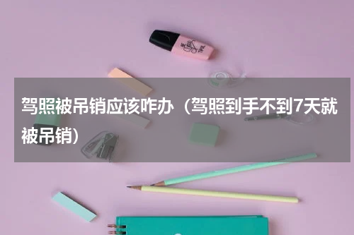 驾照被吊销应该咋办（驾照到手不到7天就被吊销）