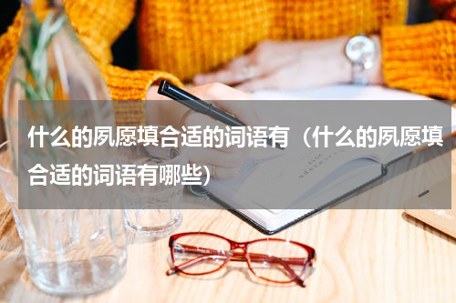 什么的夙愿填合适的词语有（什么的夙愿填合适的词语有哪些）