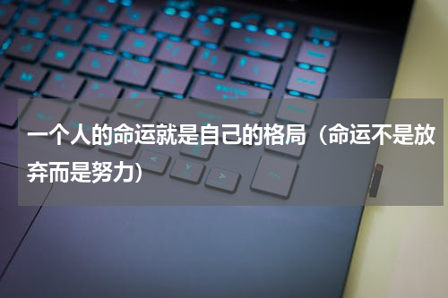 一个人的命运就是自己的格局（命运不是放弃而是努力）