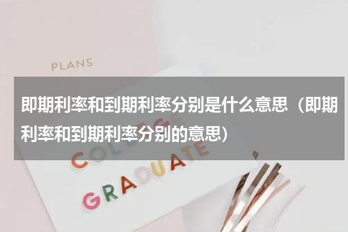 即期利率和到期利率分别是什么意思（即期利率和到期利率分别的意思）