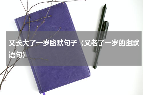 又长大了一岁幽默句子（又老了一岁的幽默语句）