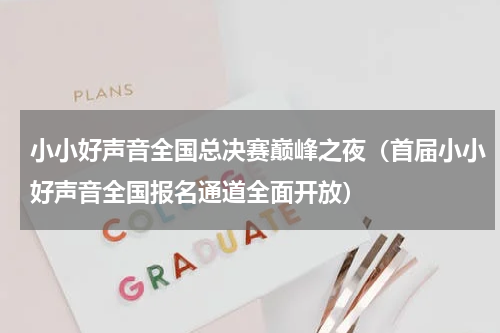小小好声音全国总决赛巅峰之夜（首届小小好声音全国报名通道全面开放）