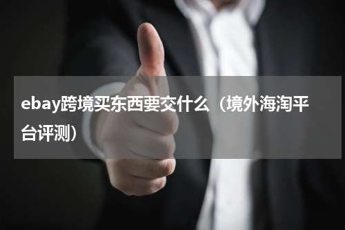 ebay跨境买东西要交什么（境外海淘平台评测）