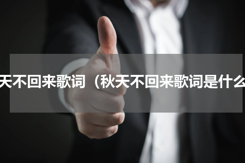 秋天不回来歌词（秋天不回来歌词是什么）