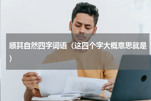 顺其自然四字词语（这四个字大概意思就是）