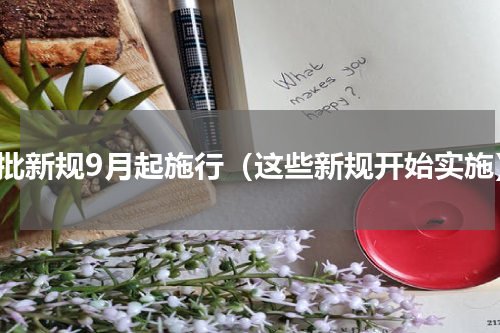一批新规9月起施行（这些新规开始实施）