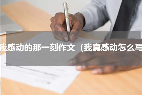 让我感动的那一刻作文（我真感动怎么写）