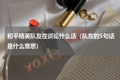 和平精英队友在谈论什么话（队友的5句话是什么意思）
