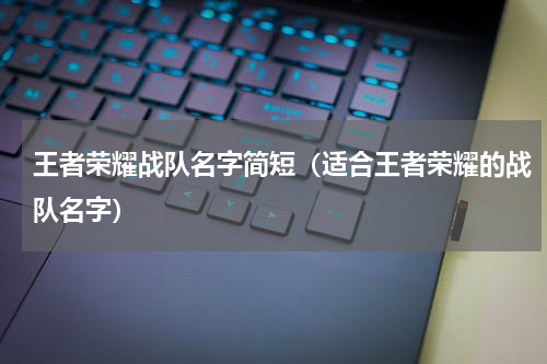 王者荣耀战队名字简短（适合王者荣耀的战队名字）