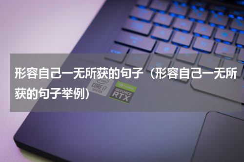 形容自己一无所获的句子（形容自己一无所获的句子举例）