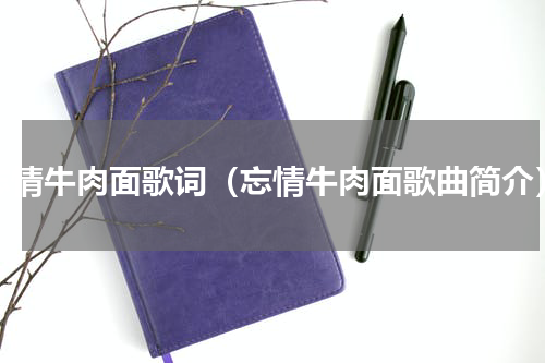 忘情牛肉面歌词（忘情牛肉面歌曲简介）