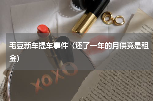 毛豆新车提车事件（还了一年的月供竟是租金）